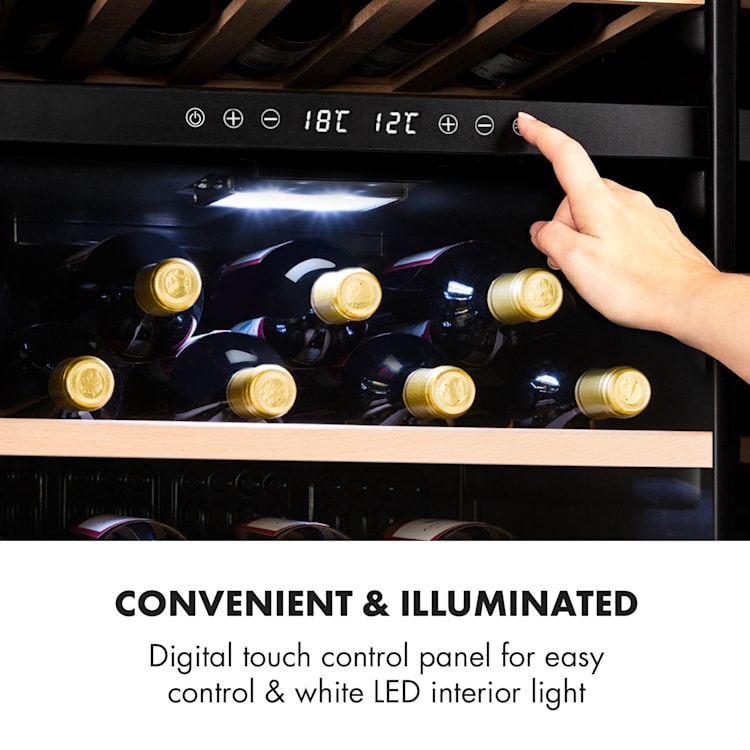 Barossa 102 Duo wine refrigerator 102 bottles 226 litres 2 zones touch control 102 Bottles