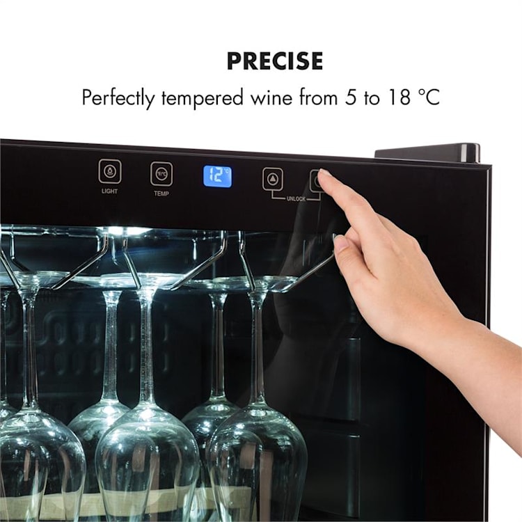 Barossa 54S Cave à vin 148L 54 bouteilles porte vitrée classe 148 L