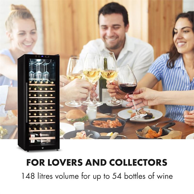 Barossa 54S Cave à vin 148L 54 bouteilles porte vitrée classe 148 L