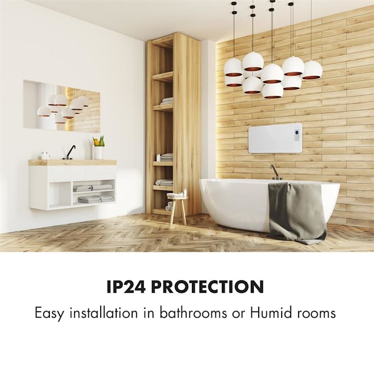 Hot Spot CV20 Konvektorheizung 2000W IP24 Fernbedienung weiß Weiß