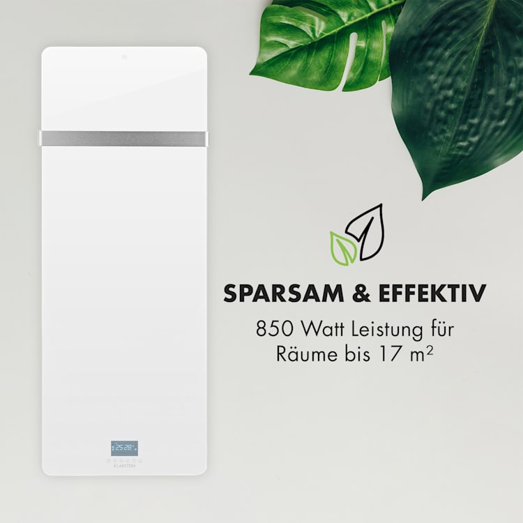 Hot Spot Crystal IR Heizpanel 45x120cm 17m² 850W 5-40°C LED IP24 Weiß
