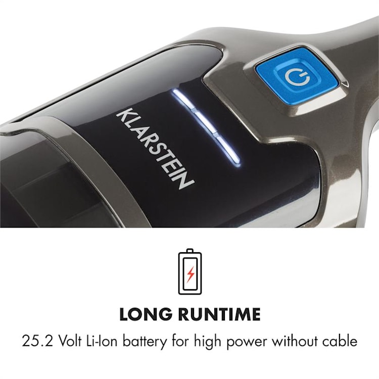 TurboHybrid Staubsauger Boden- und Handstaubsauger anthrazit/blau Anthrazit