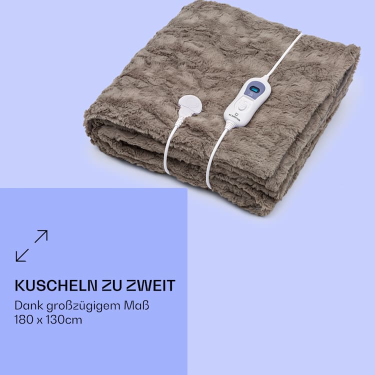 Dr. Watson Comfort & Style Heizdecke 120W 180x130cm Faux Fur