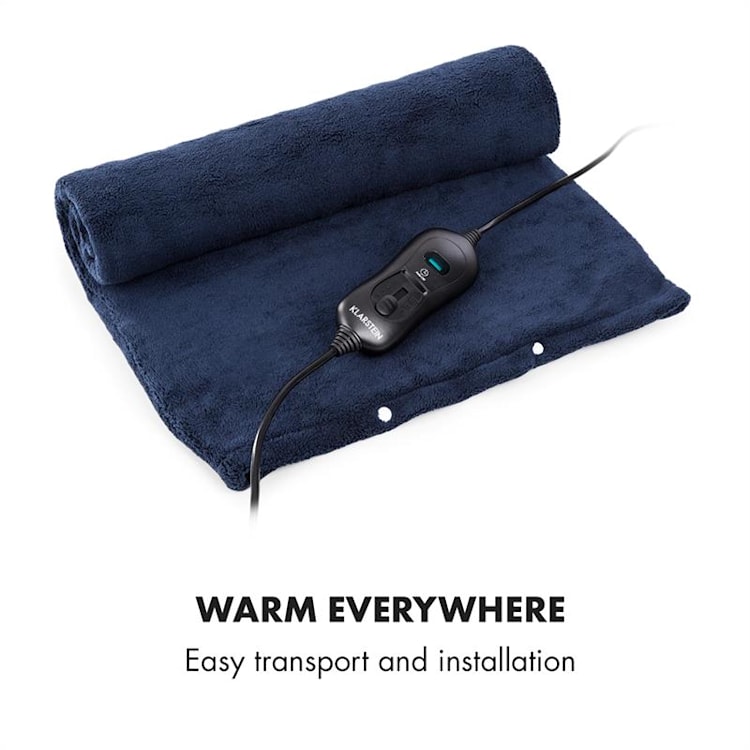 Dr. Watson Heatzone XL Alfombra térmica 100 W 75 x 50 cm Micro felpa Azul oscuro Azul Oscuro