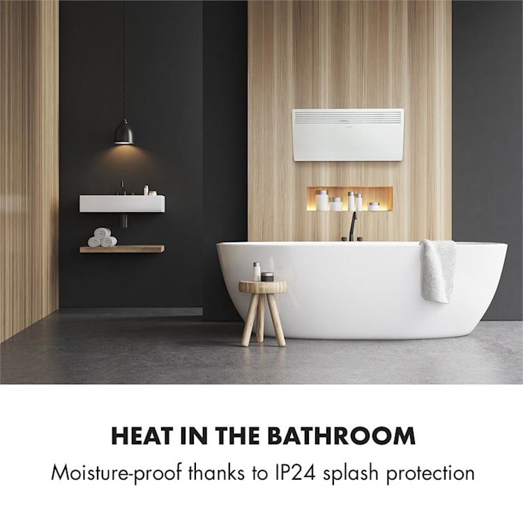 Hot Spot Slimcurve Aquecedor 80x40cm 40m² 2000W 5-40°C LED IP24 Branco Branco