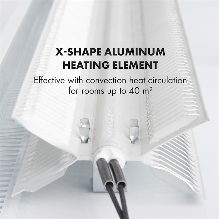 Hot Spot Slimcurve Aquecedor 80x40cm 40m² 2000W 5-40°C LED IP24 Branco Branco