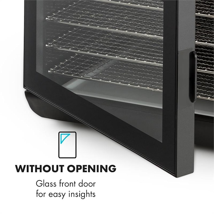 Arizona Jerky Deshidratador 500W 35-70°C Display táctil digital Negro