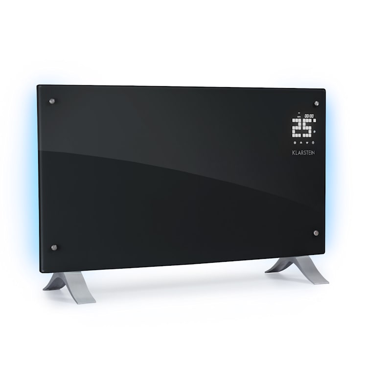 Bornholm Curved Ambient, încălzitor cu convecție, 1000/2000 W, negru Negru