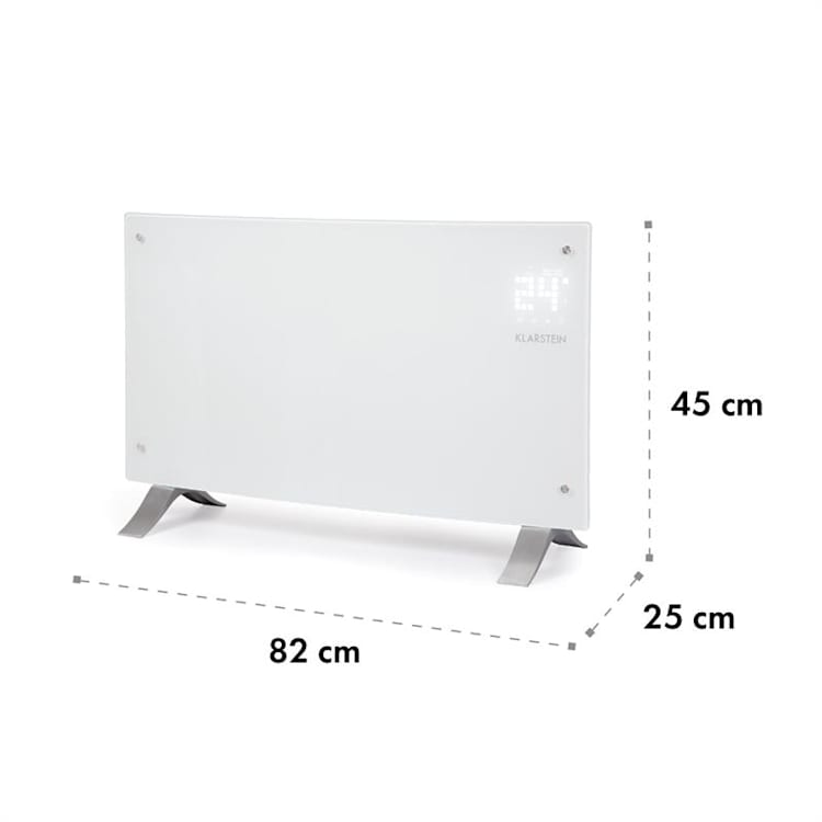 Bornholm Curved Ambient Konvektionsheizgerät 1000/2000W weiß Weiß