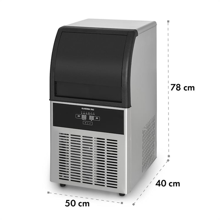 Antarctica Eiswürfelbereiter 270W 15l 26kg/24h Edelstahl schwarz