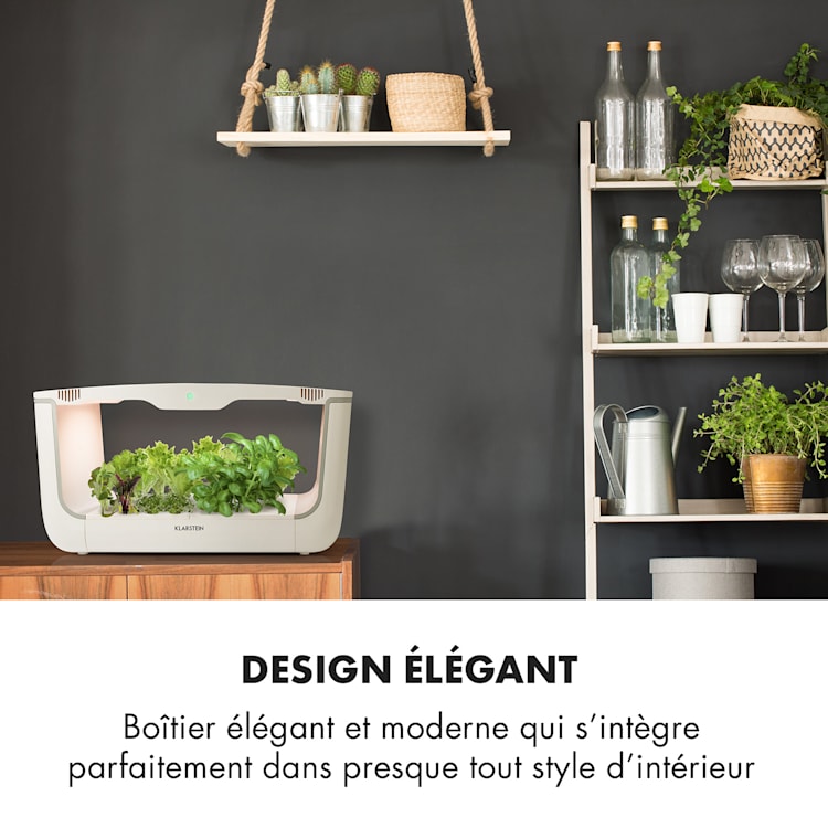 GrowIt Farm Smart Jardin hydroponique 28 plantes 8 litres 48W 196x LED 28 plantes