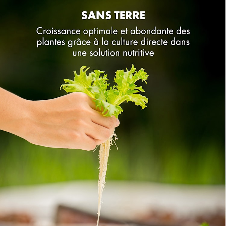 GrowIt Farm Smart Jardin hydroponique 28 plantes 8 litres 48W 196x LED 28 plantes