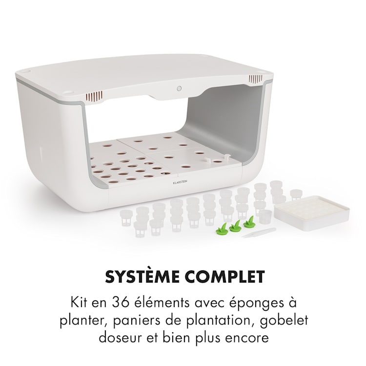 GrowIt Farm Smart Jardin hydroponique 28 plantes 8 litres 48W 196x LED 28 plantes