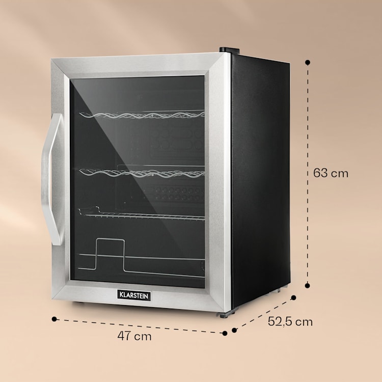 Beersafe XL Mix It Edition Kühlschrank 60 Liter 4 Böden Panoramaglastür