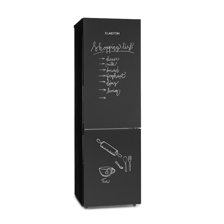 Miro XL Kühl-Gefrierkombination 180/69 l Black-Board-Front 251 Ltr