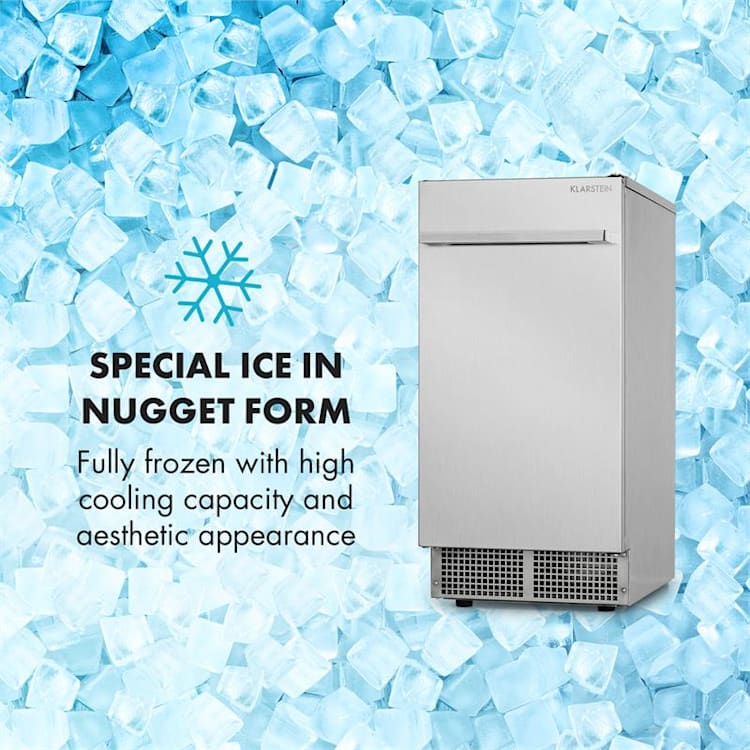Icetender Machine à glaçons 30 kg/24 h glace en pépites - inox argent