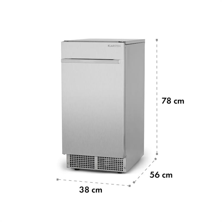 Icetender Machine à glaçons 30 kg/24 h glace en pépites - inox argent