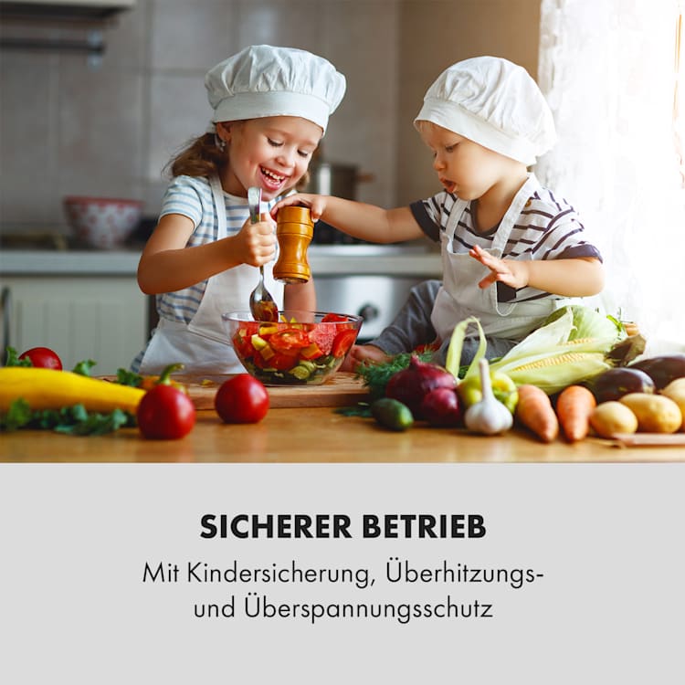 MisterCook Duo Kochplatte Infrarot 3000W 90-650°C Abschalttimer