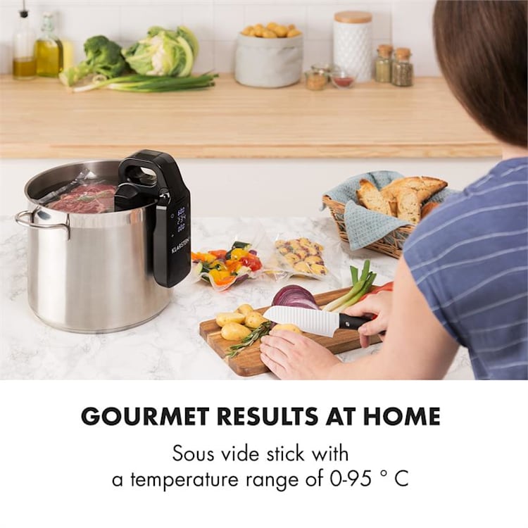 Quickstick Free Sous Vide Stick 0-95 °C LCD-Touch-Display schwarz