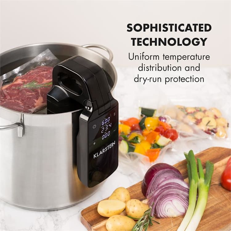 Quickstick Free Sous Vide Stick 0-95 °C LCD-Touch-Display schwarz