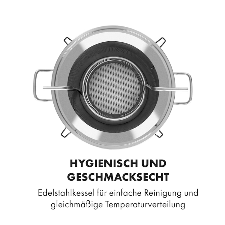 Maischfest Maischekessel 5 Teile 1500/3000W 30l LCD Edelstahl 30 Ltr