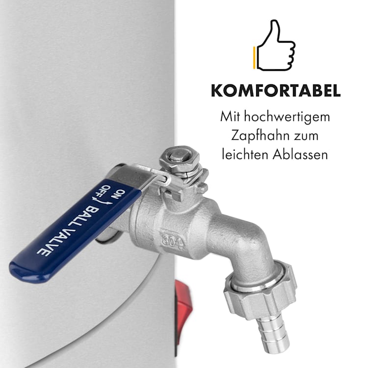 Maischfest Maischekessel 5 Teile 1500/3000W 30l LCD Edelstahl 30 Ltr