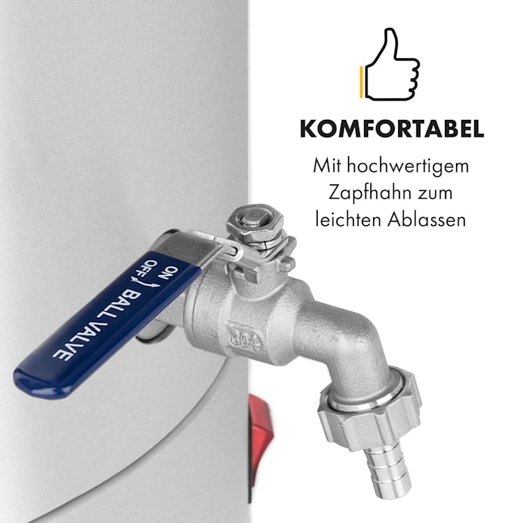Maischfest Maischekessel 5 Teile 1500/3000W 35l LCD Edelstahl 35 Ltr