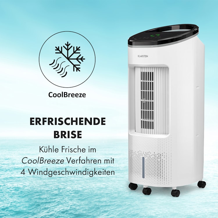 IceWind Plus 4-in-1 Luftkühler 330 m³/h Oszillation Fernbedienung Weiß