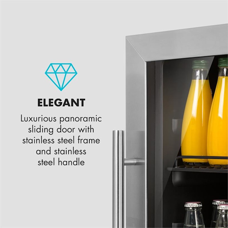 Beersafe XXL, chladnička na nápoje, 148 l, A +, sklo, ušlechtilá ocel 148 litrů