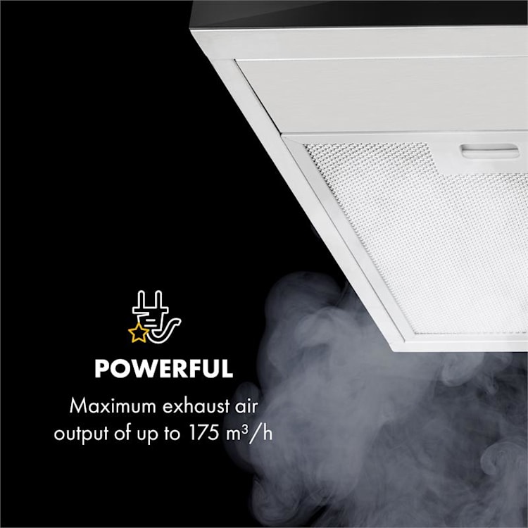 Contempo Neo, hota de bucătărie subcounter 60cm, 175m³ / h, LED, din oțel inoxidabil acrilic Argintiu