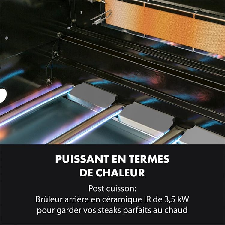 Tomahawk 4.2 SBG Barbecue à gaz 6 brûleurs 3,2 kW grille de cuisson 64 6 brûleurs