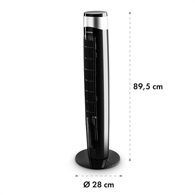 Storm Tower Fan 3 Wind Types 55 W 6 Speeds Black Black