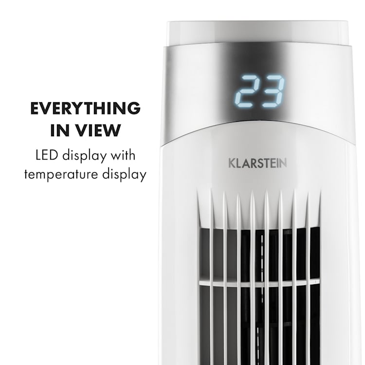 Storm Tower Fan 3 Wind Types 55 W 6 Speeds White White