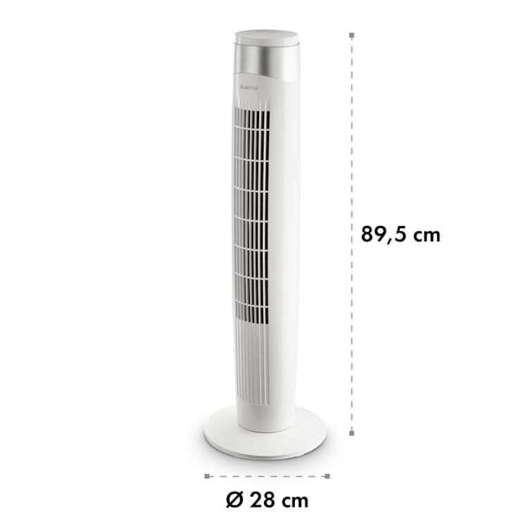 Storm Tower Ventilator | 3 Windarten | 55 Watt | 6 Geschwindigkeiten | Fernbedienung Weiß