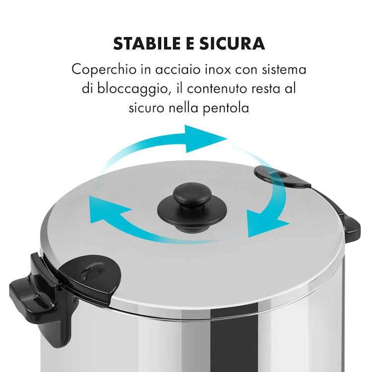 KonfiStar 40 Pastorizzatore Distributore Bevande 40L 110°C 120min Inox 40 Ltr
