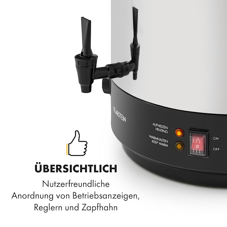 KonfiStar 50 Einkochautomat Getränkespender 2500W 50L 110°C 120min Edelstahl 50 Ltr