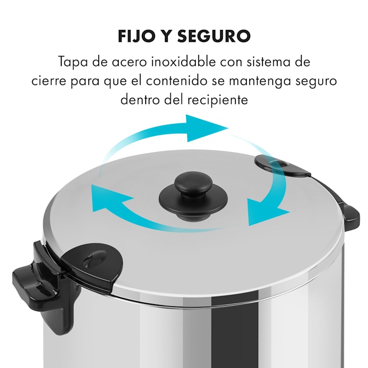KonfiStar 50 Olla pasteurizadora Dispensador de bebidas 50L 110°C 120min Acero inoxidable 50 L