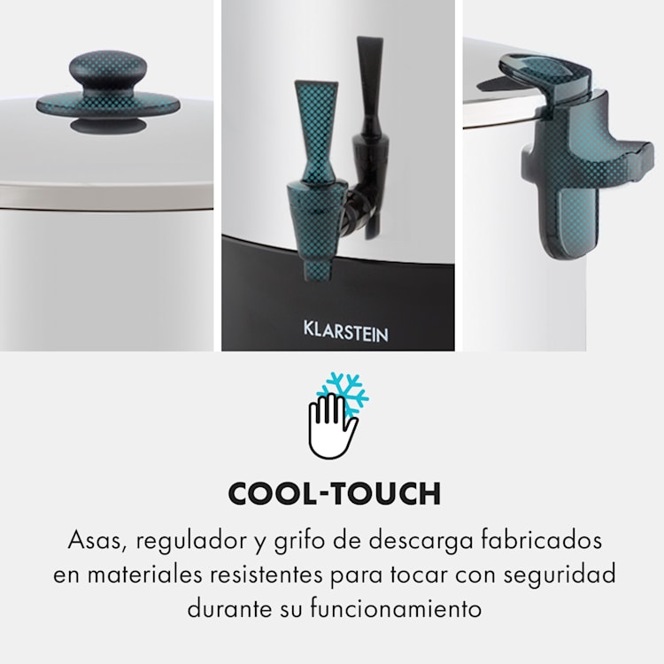 KonfiStar 50 Olla pasteurizadora Dispensador de bebidas 50L 110°C 120min Acero inoxidable 50 L