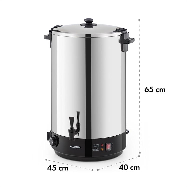 KonfiStar 50 weckautomaat drankendispenser 50L 2500 Watt 110°C 120 min. rvs 50 ltr