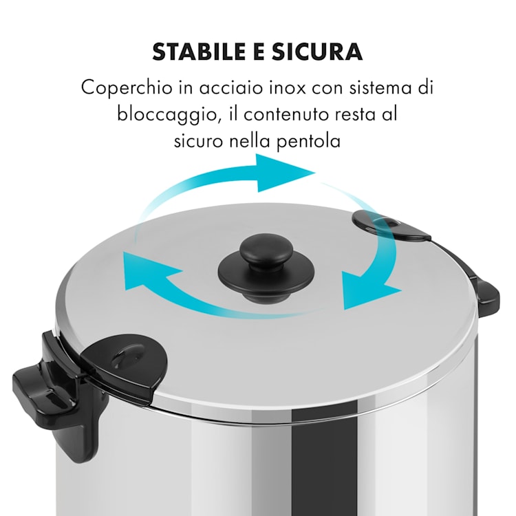 KonfiStar 60 Pastorizzatore Distributore Bevande 60L 110°C 120min Inox 60 Ltr