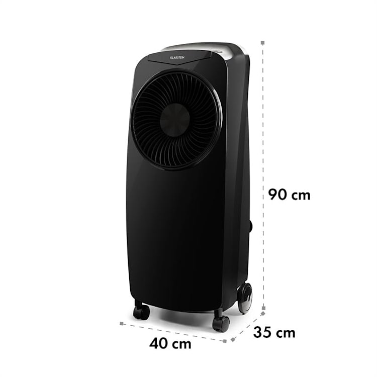 Rotator, ochladzovač vzduchu, 110 W, 8-hod. časovač, diaľkový ovládač, čierny Čierna