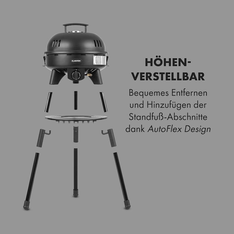 Black Hawk BBQ Gasgrill 4 kW 47 cm Ø 50 - 400 °C SnapJetIginition