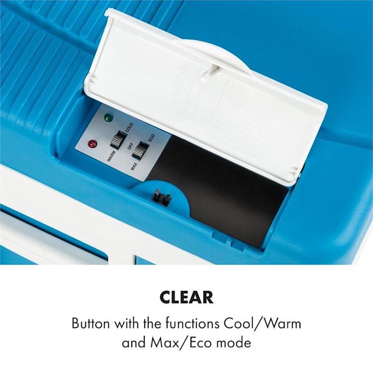 BeerPacker, termoelektrický chladící box s funkcí udržování tepla, 50 L, A+++, AC/DC, vozík. modrý Modrá
