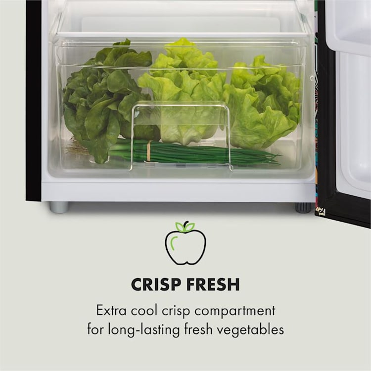 Cool Vibe Refrigerator A + 90 Litres VividArt Concept Manga Style Black