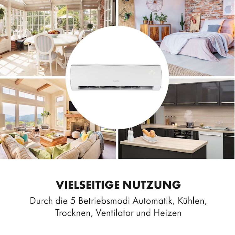 Windwaker Eco Split-Klimaanlage 18.000 BTU/5,2 kW Luftdurchsatz 800 m³/h max. A++ 18.000 BTU