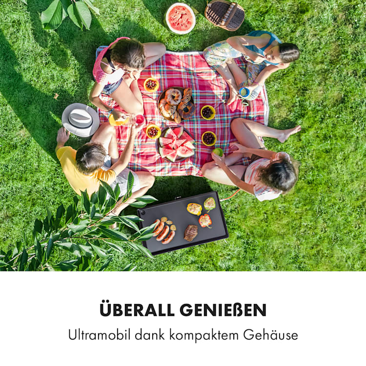 Orfeo Gas-Tischgrill 3,5kW 350°C InstantReady Concept schwarz