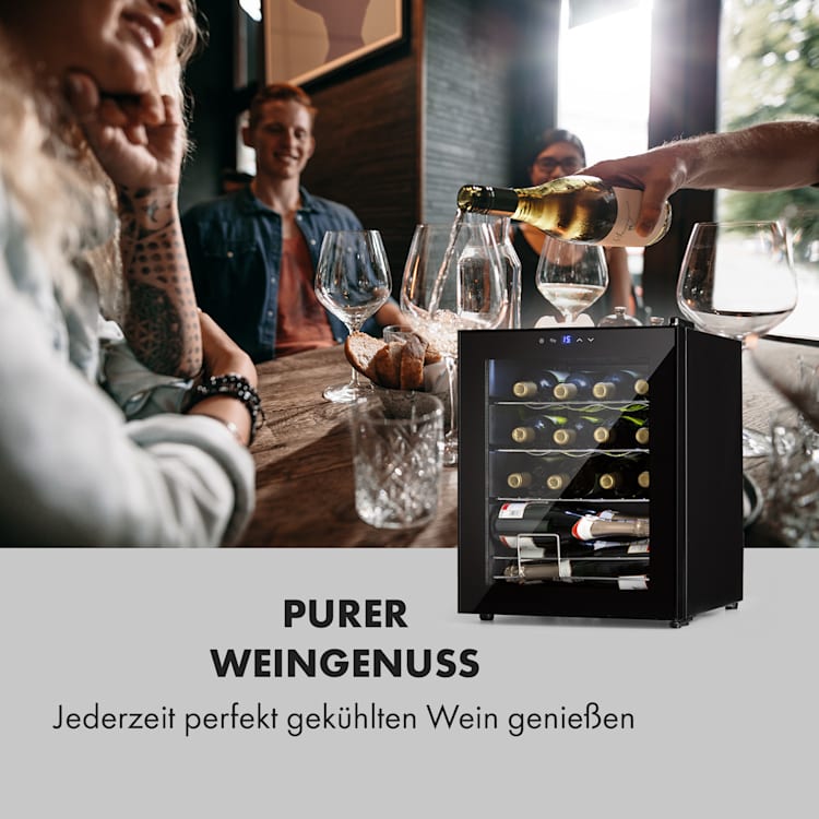 Shiraz 16 Uno Weinkühlschrank 42l Touch-Bedienfeld 131W 5-18°C 42 Liter/16 Flaschen