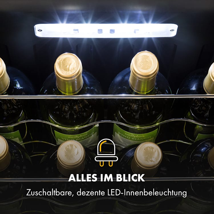 Shiraz 16 Uno Weinkühlschrank 42l Touch-Bedienfeld 131W 5-18°C 42 Liter/16 Flaschen