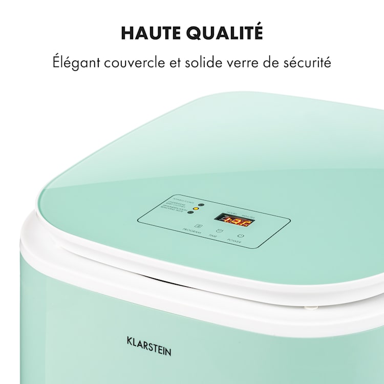 Zap Dry sèche-linge 820 W 50 l panneau de commande tactile voyants LED vert Vert