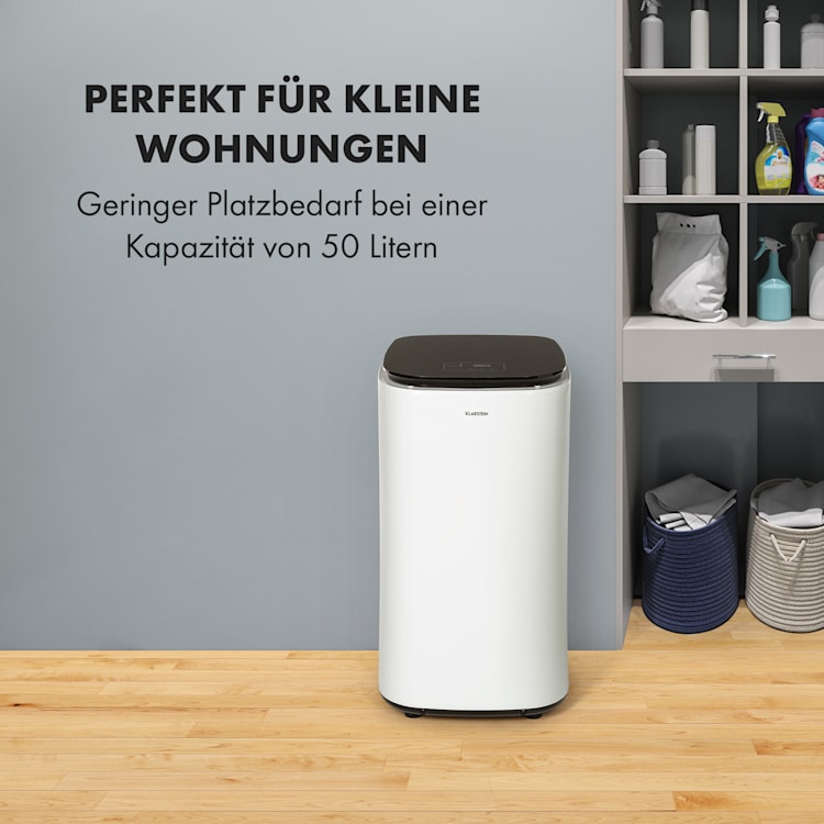 Zap Dry Wäschetrockner 820W 50l Touch-Bedienfeld LED-Anzeige weiß/schwarz Weiß